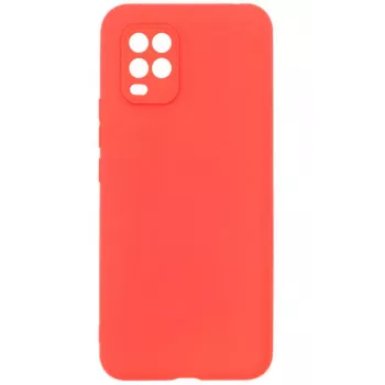Evelatus Funda de silicona Soft Touch para Xiaomi Mi 10 Lite Roja