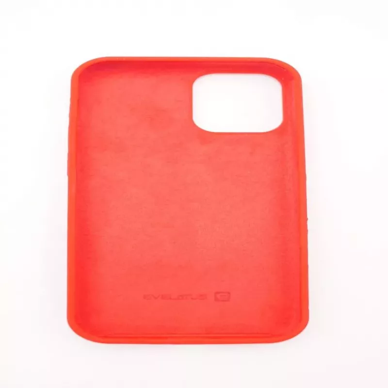Evelatus Apple iPhone 12 mini funda de silicona Premium Soft Touch rojo brillante