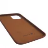 Evelatus Apple iPhone 12/12 Pro funda de silicona Premium Soft Touch café oscuro