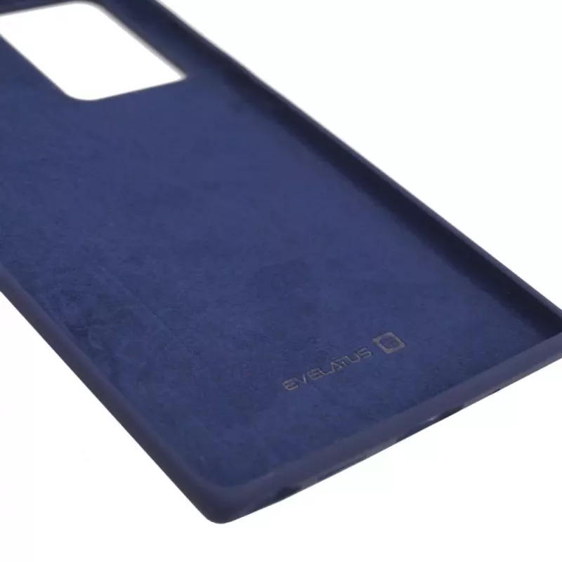 Evelatus Samsung Galaxy Note 20 Ultra funda de silicona Premium Soft Touch azul medianoche