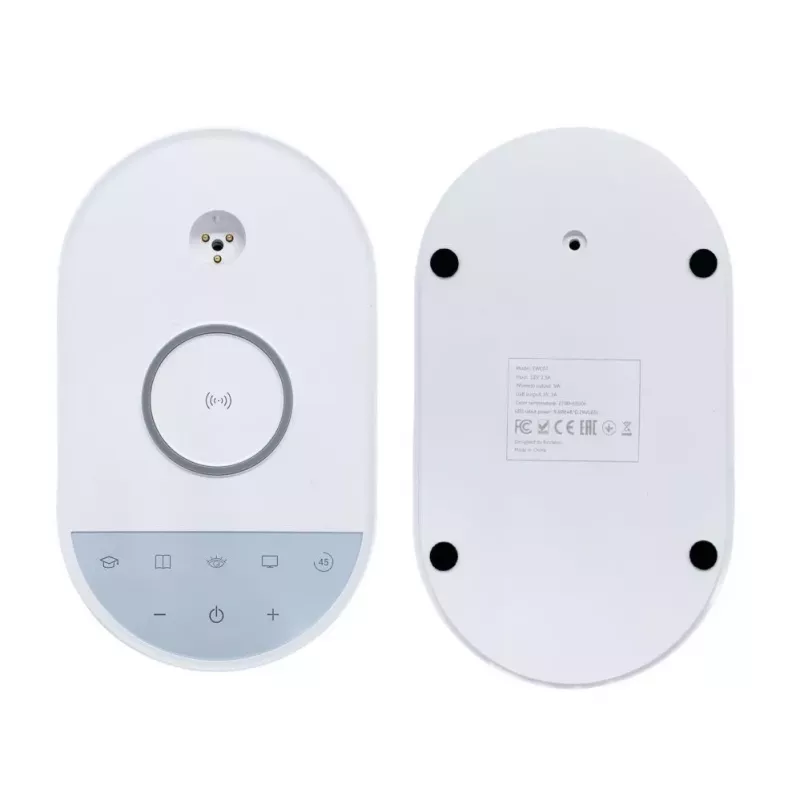 Evelatus lámpara de escritorio con cargador inalámbrico EWC07 blanco