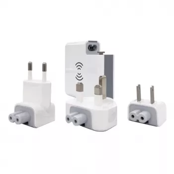 Evelatus Adaptador de viaje con cargador inalámbrico EWC06 Blanco