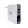 Evelatus Adaptador de viaje con cargador inalámbrico EWC06 Blanco