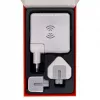 Evelatus Adaptador de viaje con cargador inalámbrico EWC06 Blanco