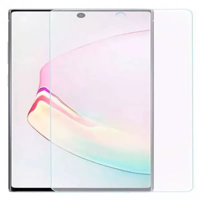 iLike Protector de pantalla de cristal templado 3D Full Glue Hot Bending Craft para Samsung Galaxy Note 10 Plus