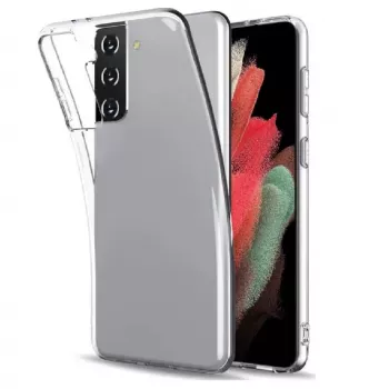 Evelatus Funda de silicona transparente de 1,5mm TPU para Samsung Galaxy S21 Ultra Transparente