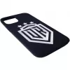 Evelatus Funda de silicona Soft Touch con logo DR N1 para iPhone 12 Pro Blanco Negro