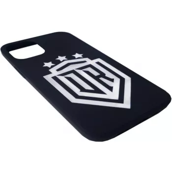 Evelatus Funda de silicona Soft Touch con logo DR N1 para iPhone 12 Pro Blanco Negro