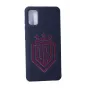 Evelatus Funda de silicona Soft Touch con logo DR N1 para Samsung Galaxy A41 Rojo Negro