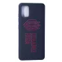 Evelatus Funda de silicona Soft Touch con logo DR N3 para Samsung Galaxy A41 Rojo Negro