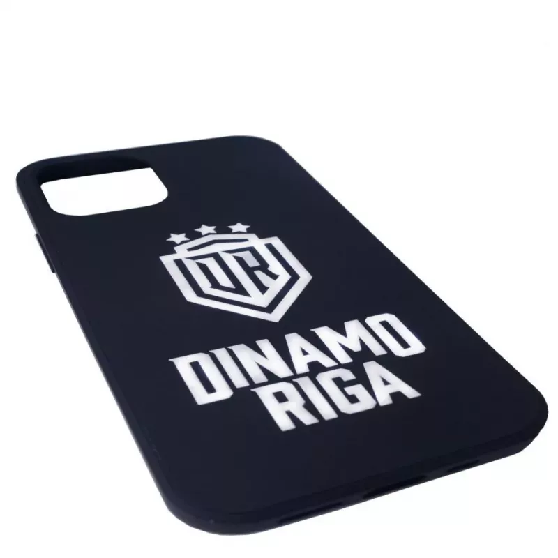 Evelatus Funda de silicona Soft Touch con logo DR N4 para iPhone 12 Pro Blanco Negro