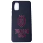 Evelatus Funda de silicona Soft Touch con logo DR N4 para Samsung Galaxy A41 Rojo Negro