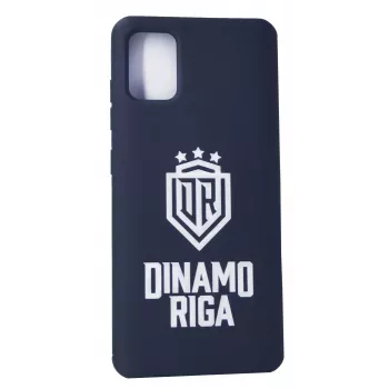 Evelatus Funda de silicona Soft Touch con logo DR N4 para Samsung Galaxy A41 Blanco Negro