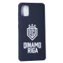 Evelatus Funda de silicona Soft Touch con logo DR N4 para Samsung Galaxy A41 Blanco Negro
