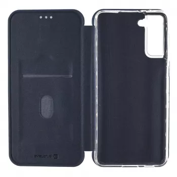 Evelatus Funda tipo libro para Samsung Galaxy S21 Plus azul