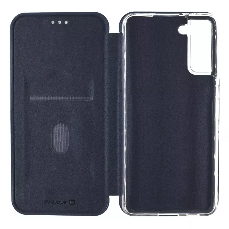 Evelatus Funda tipo libro para Samsung Galaxy S21 Plus azul