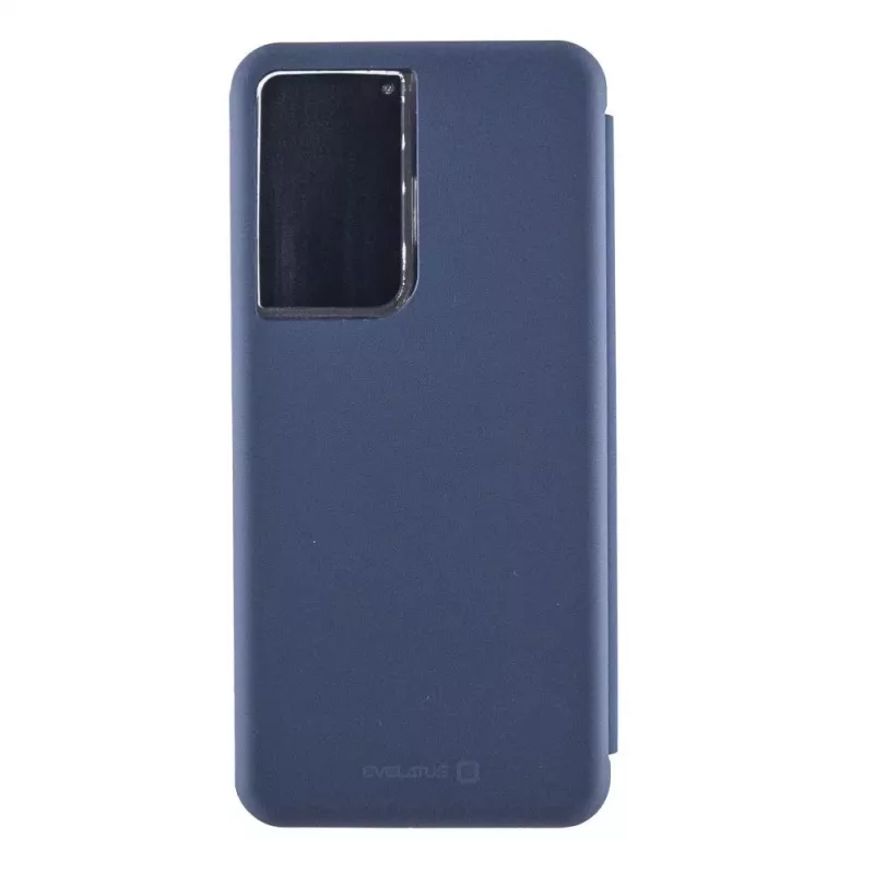 Evelatus Funda tipo libro para Samsung Galaxy S21 Ultra azul