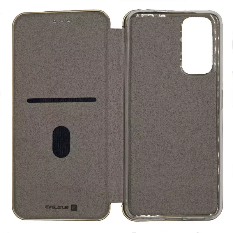 Evelatus Funda tipo libro para Xiaomi POCO M3 / Redmi 9T / Redmi Note 9 4G - Gold
