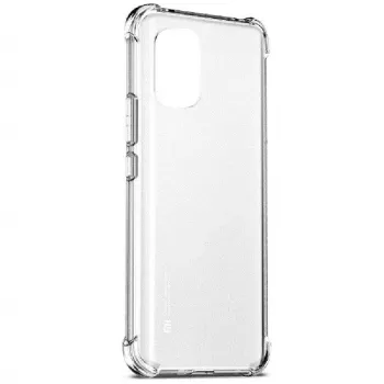 Evelatus Funda antichoque militar de silicona TPU para Xiaomi Redmi 9T / Poco M3 transparente