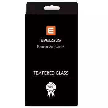 Evelatus Apple iPhone 13 Pro Max 0,33 protector de pantalla de cristal plano transparente con privacidad, pegamento japonés, antiestático