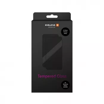 Evelatus Samsung Galaxy A12/M12 protector de pantalla de cristal plano transparente con privacidad de 0,33 mm, pegamento japonés, antiestático