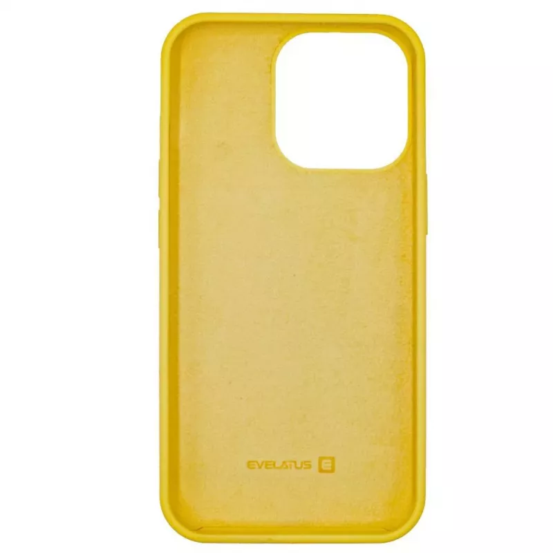 Evelatus Apple iPhone 13 Pro funda de silicona Premium Soft Touch amarilla