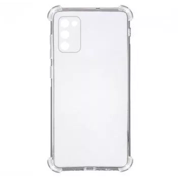 Evelatus Samsung Galaxy A03s Funda de silicona TPU militar a prueba de golpes transparente