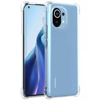 Evelatus Xiaomi Mi 11 Funda de silicona TPU militar a prueba de golpes transparente