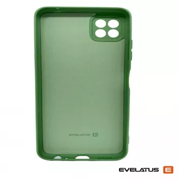 Evelatus Samsung Galaxy A22 5G Funda de silicona Premium Soft Touch verde