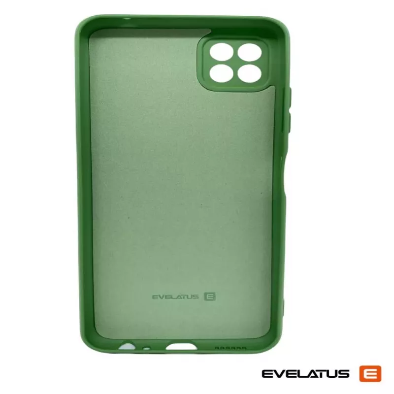 Evelatus Samsung Galaxy A22 5G Funda de silicona Premium Soft Touch verde