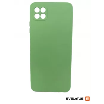Evelatus Samsung Galaxy A22 5G Funda de silicona Premium Soft Touch verde