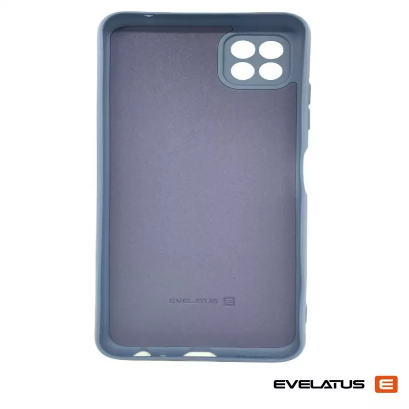 Evelatus Funda de silicona Premium Soft Touch para Samsung Galaxy A22 5G - gris