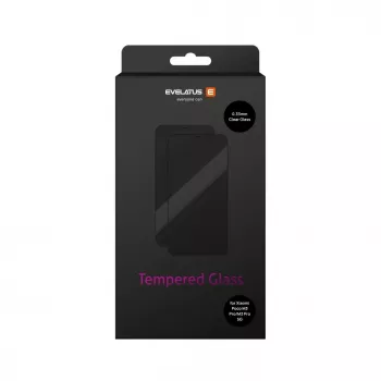 Evelatus Protector de pantalla para Xiaomi Poco M3 Pro / M3 Pro 5G - cristal templado plano transparente 0,33 mm con Japan Glue, antiestático