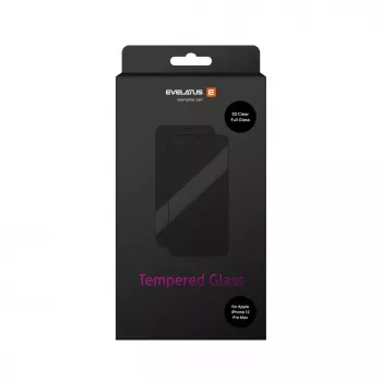 Evelatus Apple iPhone 12 Pro Max 2.5D Full Cover Japan Glue Glass Anti-Static protector de pantalla