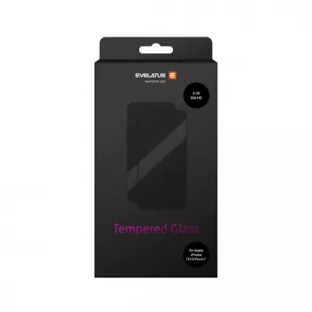 EVELATUS Apple iPhone 13/13 Pro 2.5D Full Cover Japan Glue Glass Anti-Static protector de pantalla