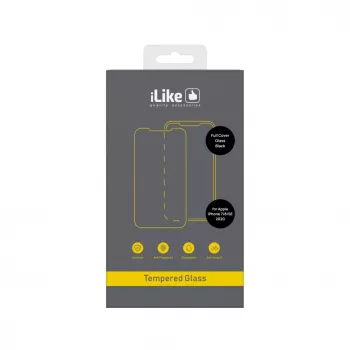 iLike Apple iPhone 7/8/SE 2020/SE 2022 protector de pantalla de cristal Full Cover 3D negro