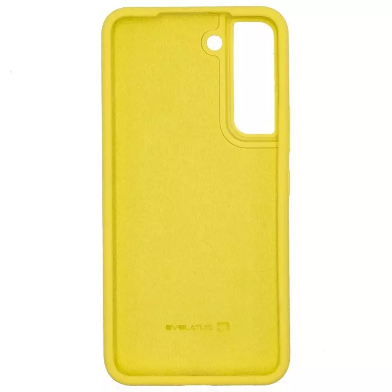 Evelatus Samsung Galaxy S22 Funda de silicona Premium Soft Touch Amarillo