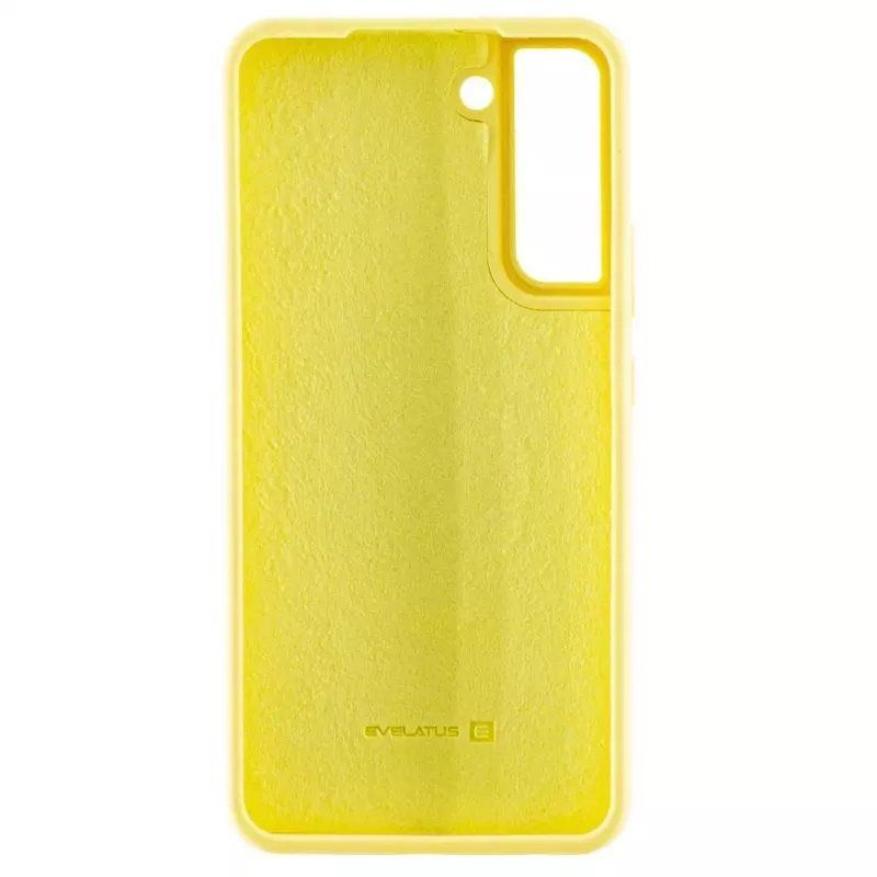 Evelatus Samsung Galaxy S22 Plus Funda de silicona Premium Soft Touch Amarillo