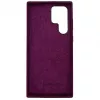 Evelatus Samsung Galaxy S22 Ultra Funda de silicona Premium Soft Touch Burdeos