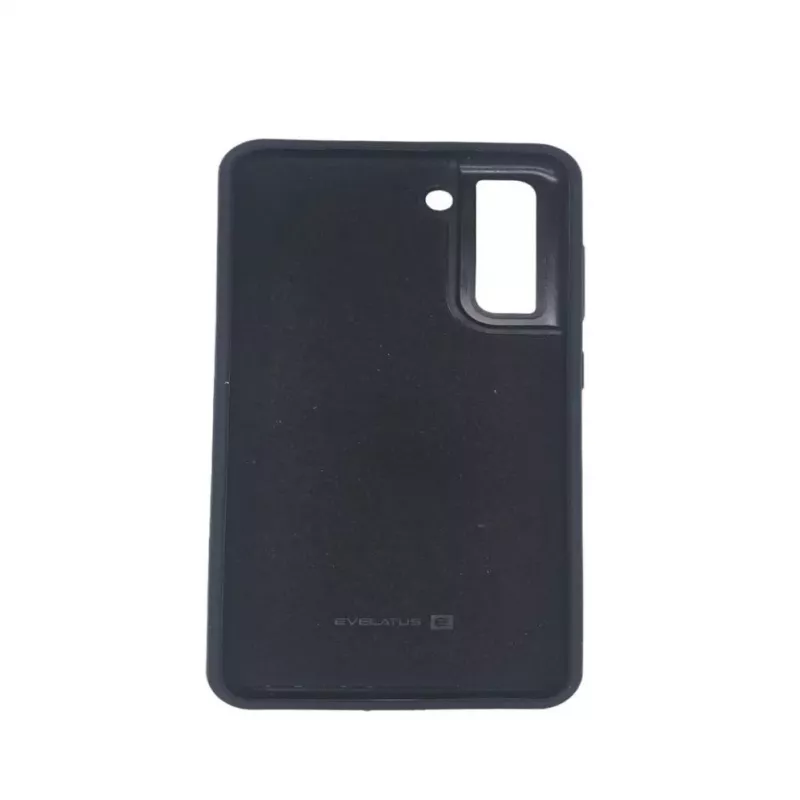Evelatus Samsung Galaxy S21 FE Funda de silicona Premium Soft Touch Negro