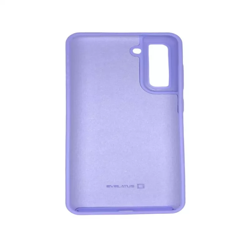 Evelatus Samsung Galaxy S21 FE Funda de silicona Premium Soft Touch Lila pálido