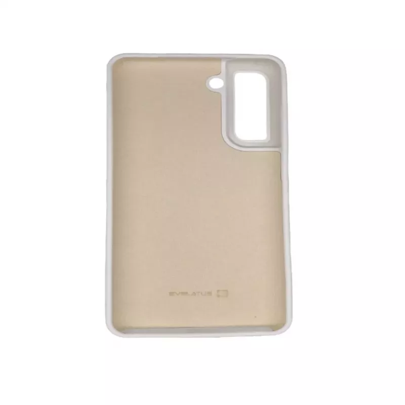 Evelatus Samsung Galaxy S21 FE Funda de silicona Premium Soft Touch Blanco