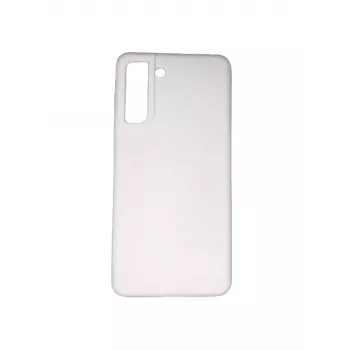 Evelatus Samsung Galaxy S21 FE Funda de silicona Premium Soft Touch Blanco