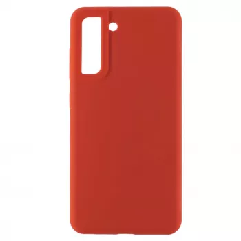 Evelatus Samsung Galaxy S21 FE Funda de silicona Premium Soft Touch Rojo chino