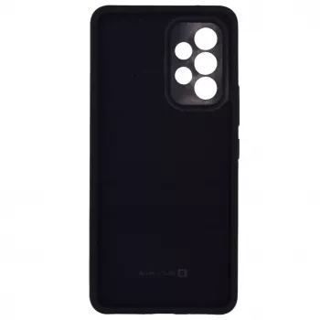 Evelatus Samsung Galaxy A73 5G Funda de silicona Premium Soft Touch Negro