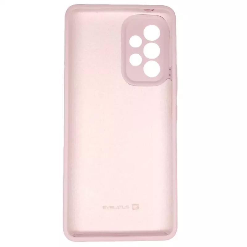 Evelatus Samsung Galaxy A73 5G Funda de silicona Premium Soft Touch Rosa arena