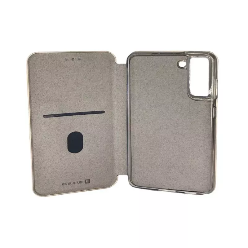Evelatus Samsung Galaxy S21 FE Funda tipo libro Oro