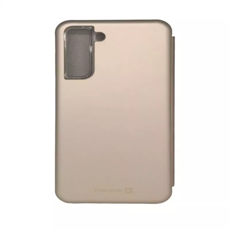 Evelatus Samsung Galaxy S21 FE Funda tipo libro Oro