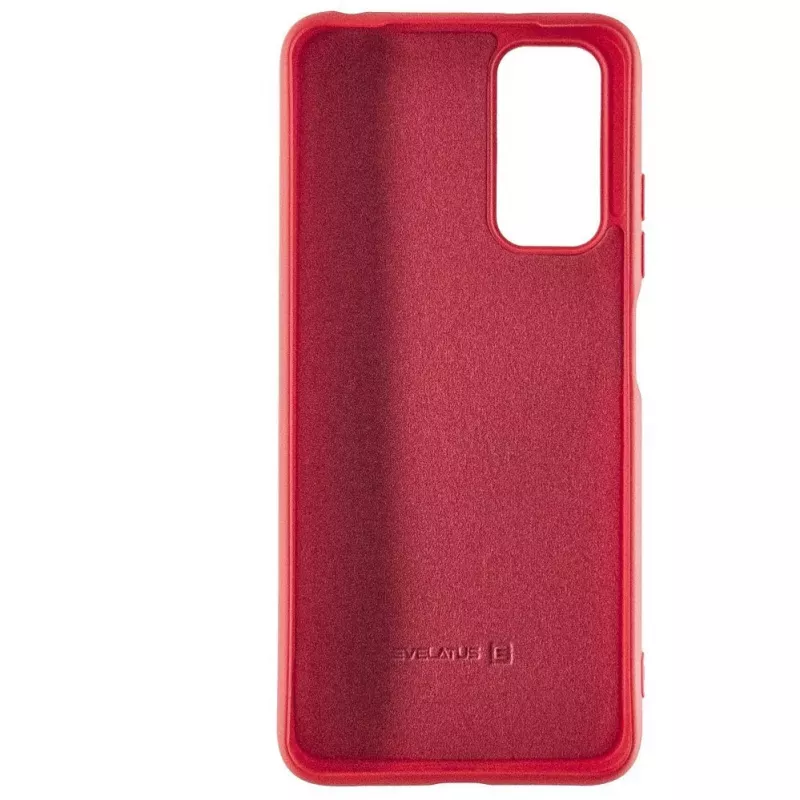 Evelatus Funda de silicona Nano para Xiaomi Redmi Note 11/11S Soft Touch TPU roja