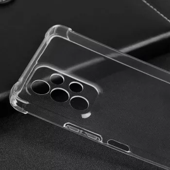 Evelatus Funda de silicona antichoque Military para Samsung Galaxy A13 4G LTE TPU transparente